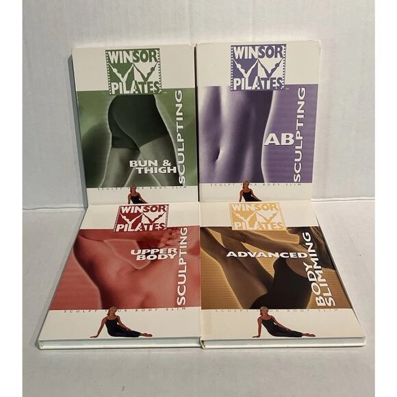 Winsor PILATES 4 DVD Workout Set AB Upper Body Bun+Thigh Advanced Sculpting - Picture 1 of 9
